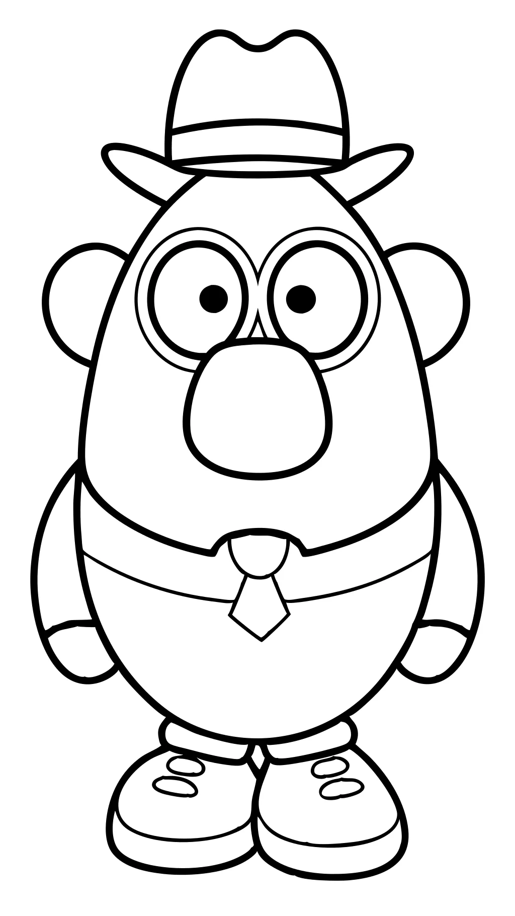 mr potato head coloring page